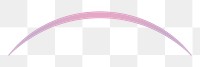 Pink line png gradient arch sticker, transparent background