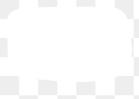 Speech bubble png sticker, white design, transparent background