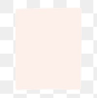 Beige rectangle shape png sticker, transparent background