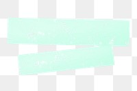 Green washi tape png sticker, transparent background