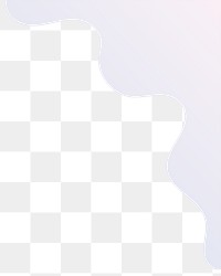 Purple wave border png, transparent background