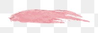 Pink paint png brush stroke sticker, transparent background