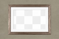 Bronze frame  png mockup, transparent design