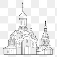 Orthodox church png  illustration, transparent background. Free public domain CC0 image.