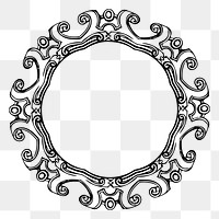 Decorative circle png  illustration, transparent background. Free public domain CC0 image.