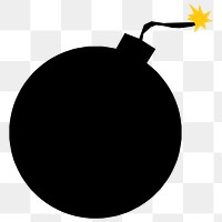 Bomb png illustration, transparent background. Free public domain CC0 image.