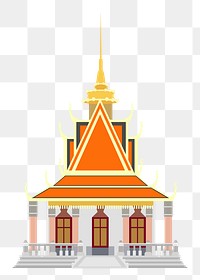 Temple png sticker, transparent background. Free public domain CC0 image.