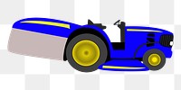 Blue car png illustration, transparent background. Free public domain CC0 image.