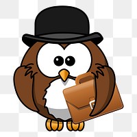 Owl png sticker, transparent background. Free public domain CC0 image.