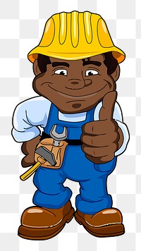 Repairman png illustration, transparent background. Free public domain CC0 image.