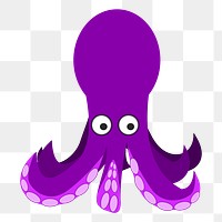 Octopus png sticker, transparent background. Free public domain CC0 image.