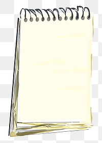 Notebook png illustration, transparent background. Free public domain CC0 image.