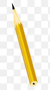 Pencil png illustration, transparent background. Free public domain CC0 image.