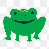 Frog png sticker, transparent background. Free public domain CC0 image.