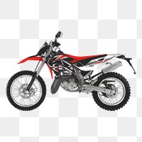 Motorcycle png sticker, transparent background. Free public domain CC0 image.