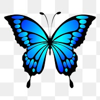 Butterfly png sticker, transparent background. Free public domain CC0 image.