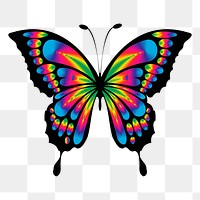 Butterfly png sticker, transparent background. Free public domain CC0 image.