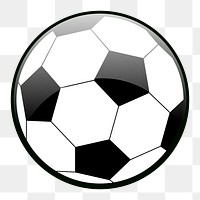 PNG Football sports equipment clipart, transparent background. Free public domain CC0 image.