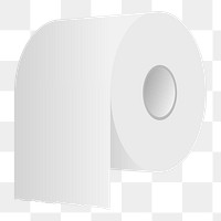 PNG Toilet paper clipart, transparent background. Free public domain CC0 image.