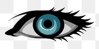 Eye png sticker, transparent background. Free public domain CC0 image.