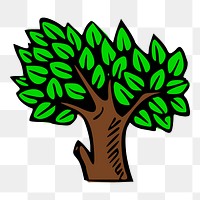 Tree png sticker, transparent background. Free public domain CC0 image.