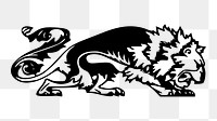 PNG Lion clipart, transparent background. Free public domain CC0 image.