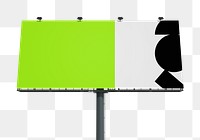 Large billboard png sticker, transparent background