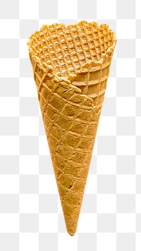 Ice cream png waffle cones, yummy snack in transparent background