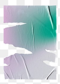 Ripped gradient poster png sticker, transparent background