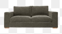 Velvet sofa png sticker, transparent background