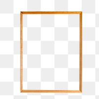 Minimal picture frame png sticker, transparent background