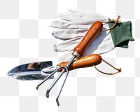 Garden tools  png sticker, transparent background