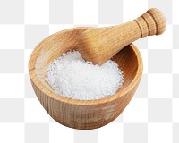 Sea salt png ingredient sticker, transparent background