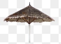 Beach sunshade png sticker, isolated parasol image, transparent background