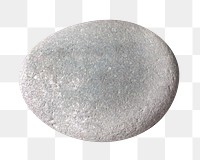 Flat stone png sticker, transparent background