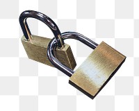 Key lock  png safety sticker, transparent background