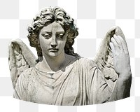 St Michael statue  png sticker, transparent background