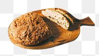 Bread loaf png sticker, transparent background