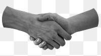 Hand shaking  png sticker, transparent background