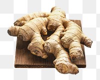 Fresh ginger png sticker, transparent background