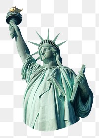 Liberty statue png, transparent background