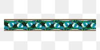 E.A. S&eacute;guy's botanical png divider sticker, vintage patterned design, transparent background. Remixed by rawpixel.