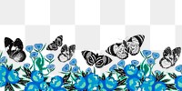 E.A. Séguy's butterfly png frame, transparent background. Remixed by rawpixel.