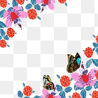 E.A. Séguy's butterfly png frame, transparent background. Remixed by rawpixel.