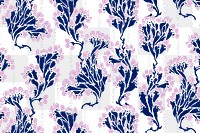 Vintage botanical png pattern, transparent background, remixed from the artwork of E.A. Séguy