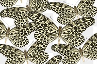 E.A. Séguy's butterfly png pattern, transparent background, remixed by rawpixel