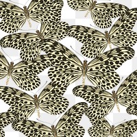 E.A. Séguy's butterfly png pattern, transparent background, remixed by rawpixel