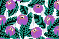 E.A. Séguy's flower png pattern, transparent background, remixed by rawpixel