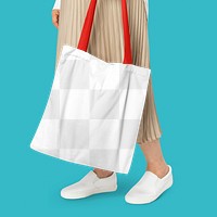 Tote  bag png transparent mockup