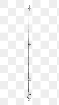 Queen scepter png object sticker, transparent background.    Remastered by rawpixel
